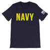 Navy Yellow Front Print