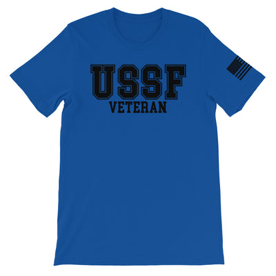 USSF Veteran Black Front Print