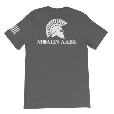 Molon Labe Spartan White Back Print