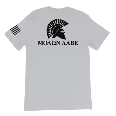 Molon Labe Spartan Black Back Print