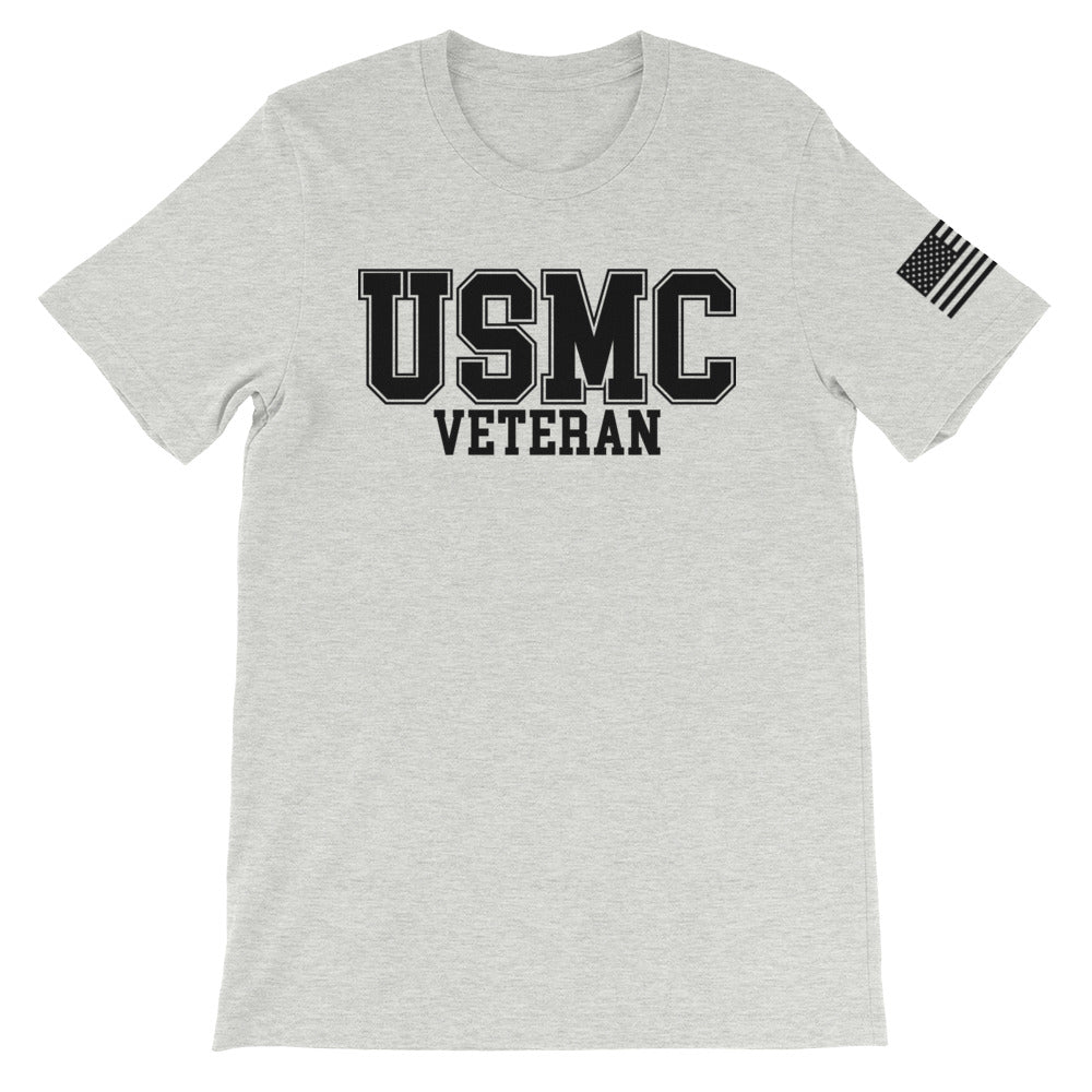 USMC Veteran Black Front Print