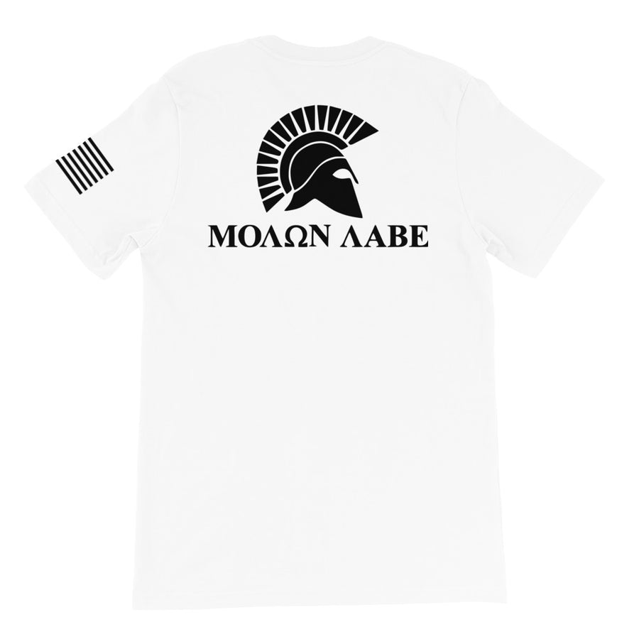 Molon Labe Spartan Black Back Print