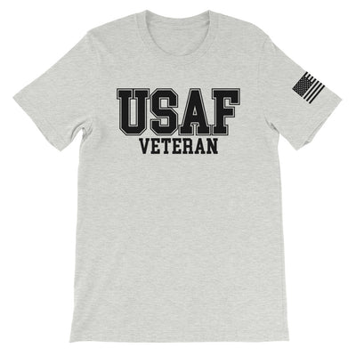 USAF Veteran Black Front Print