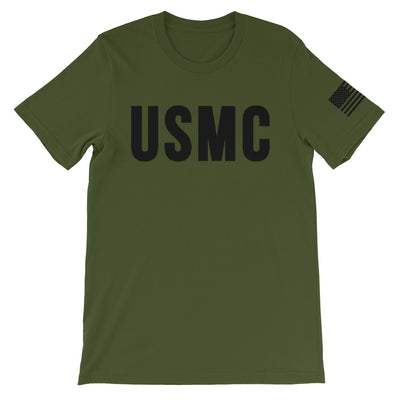 USMC Black Front Print