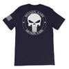 Molon Labe Punisher White Back Print