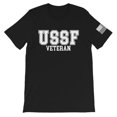 USSF Veteran White Front Print