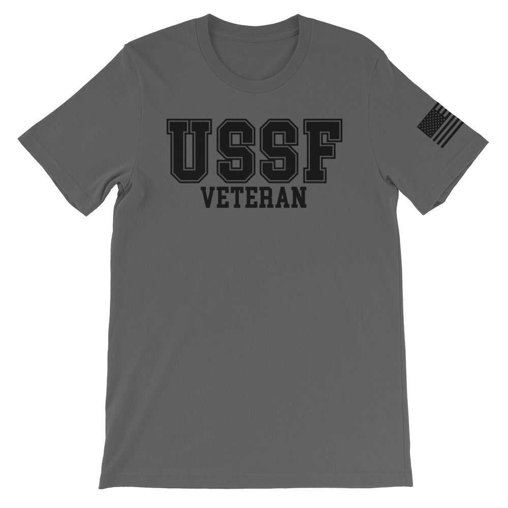 USSF Veteran Black Front Print