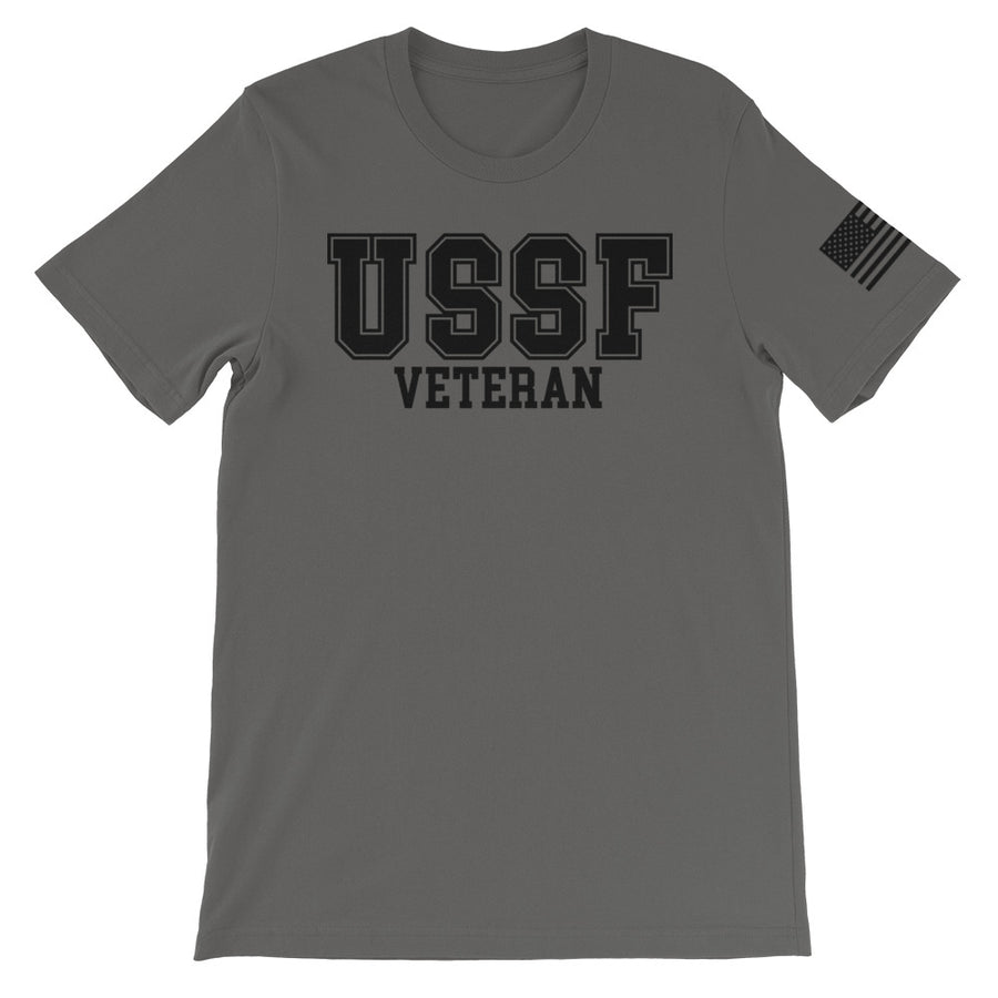 USSF Veteran Black Front Print