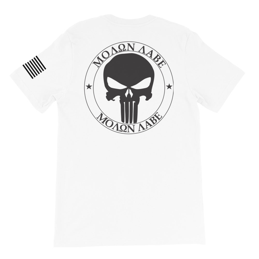 Molon Labe Punisher Black Back Print