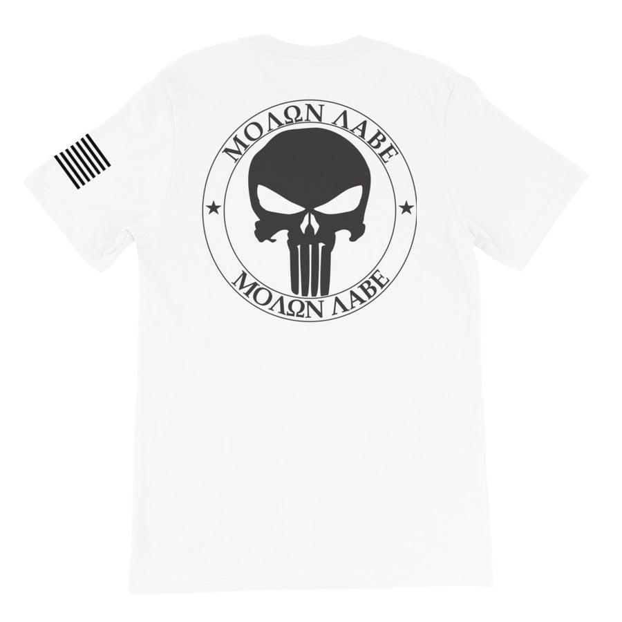 Molon Labe Punisher Black Back Print
