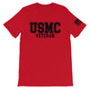 USMC Veteran Black Front Print