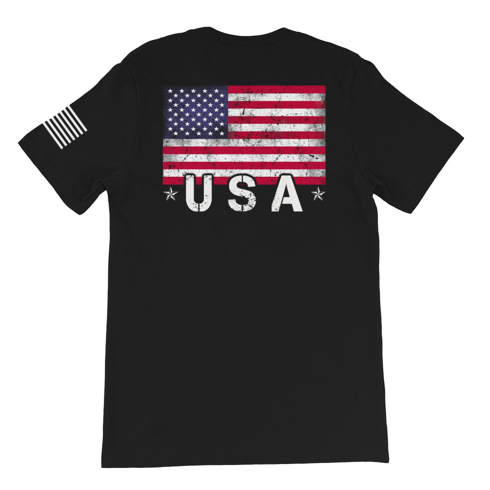USA Flag Back Print