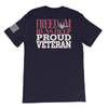 Freedom Runs Deep. Proud Veteran Back Print