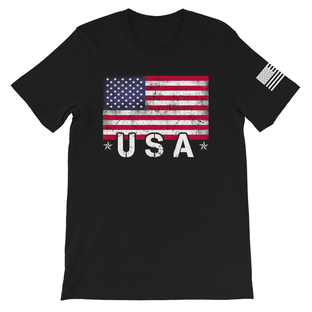 USA Flag Front Print