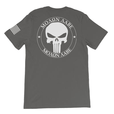 Molon Labe Punisher White Back Print